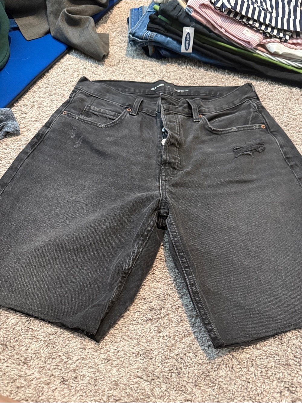 Women’s Old Navy Black Denim Bermuda Shorts - Classic Fit